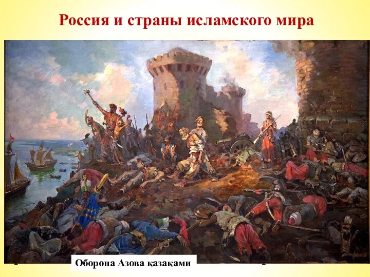 Россия и страны исламского мира В XVII в. наиболее мощным мусульманским государством