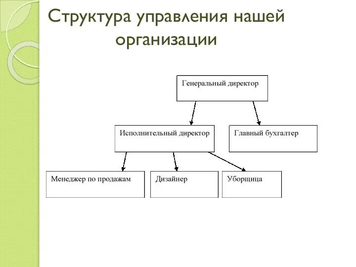 Структура управления нашей организации