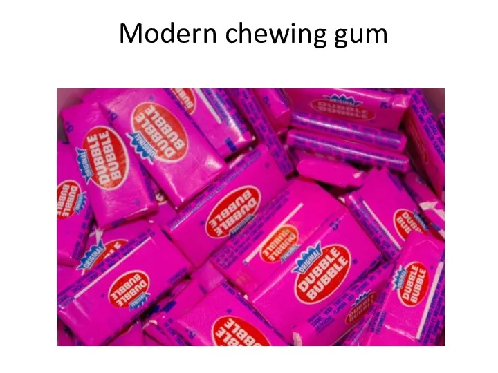 Modern chewing gum