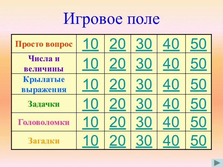 Игровое поле