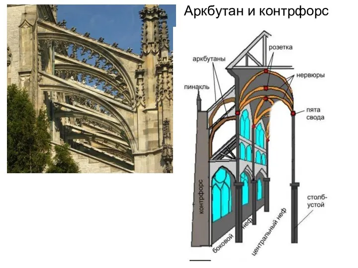 Аркбутан и контрфорс