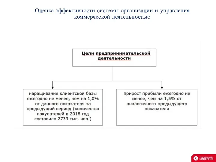 Оценка эффективности системы организации и управления коммерческой деятельностью