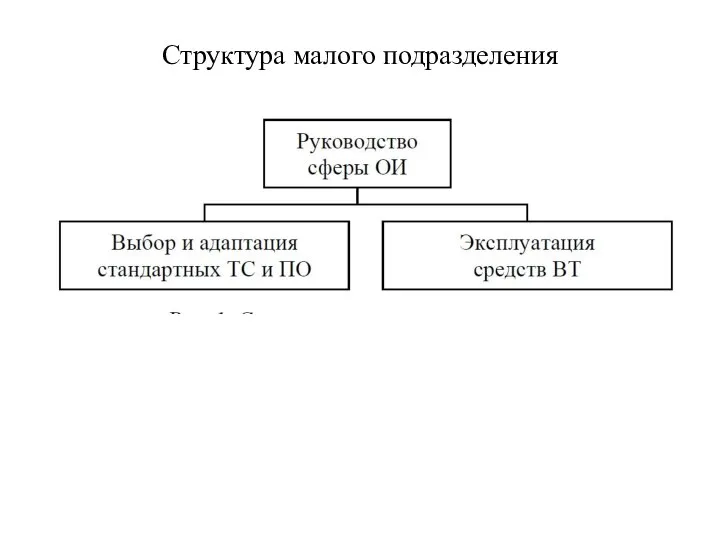 Структура малого подразделения