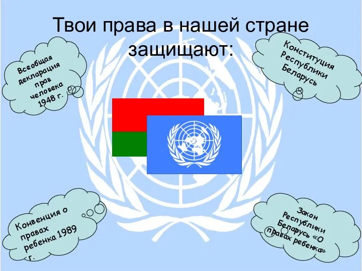 Твои права в нашей стране защищают: Всеобщая декларация прав человека 1948 г.