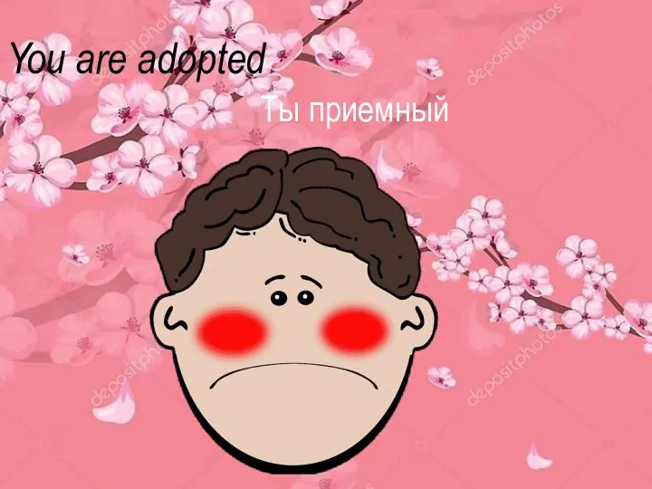 You are adopted Ты приемный