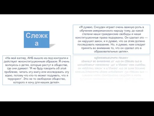 «На мой взгляд, АНБ вышло из-под контроля и действует неконституционным образом. Я