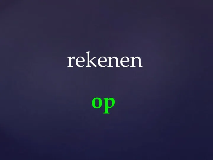 op rekenen