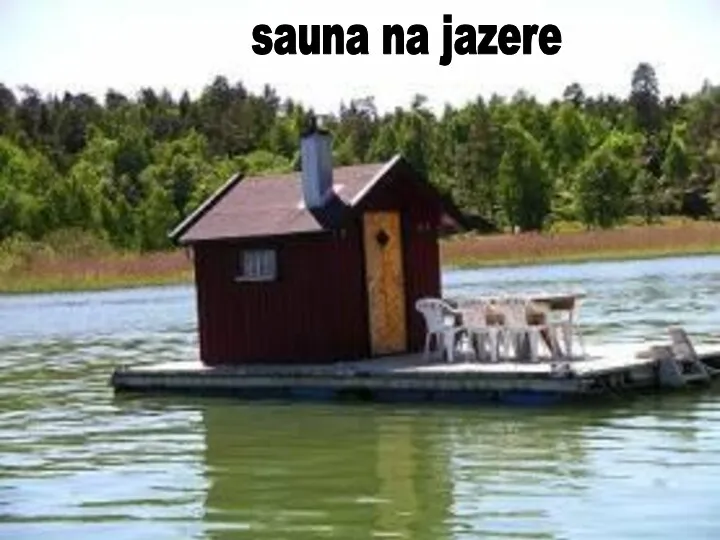 sauna na jazere