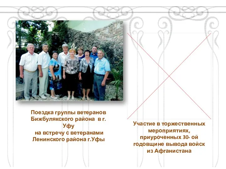 Поездка группы ветеранов Бижбулякского района в г.Уфу на встречу с ветеранами Ленинского