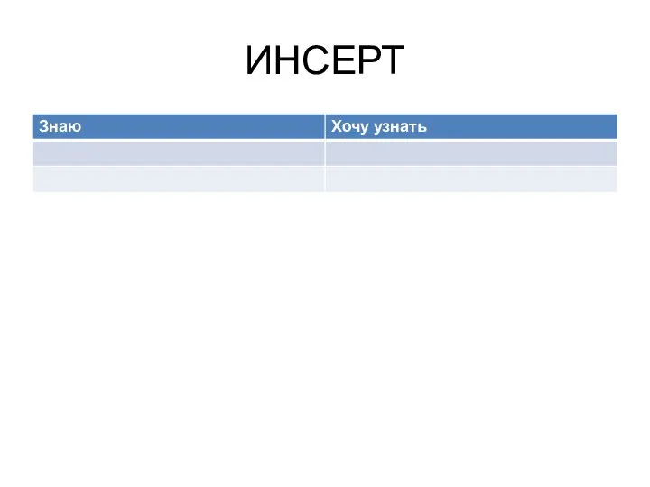 ИНСЕРТ