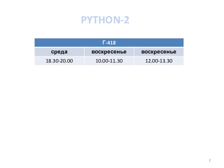 PYTHON-2