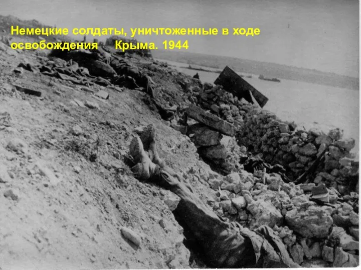 Немецкие солдаты, уничтоженные в ходе освобождения Крыма. 1944