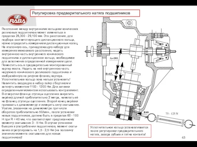 Расстояние между внутренними кольцами конических роликовых подшипников может изменяться в пределах 28,300