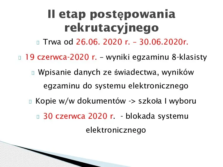 Trwa od 26.06. 2020 r. – 30.06.2020r. 19 czerwca-2020 r. – wyniki