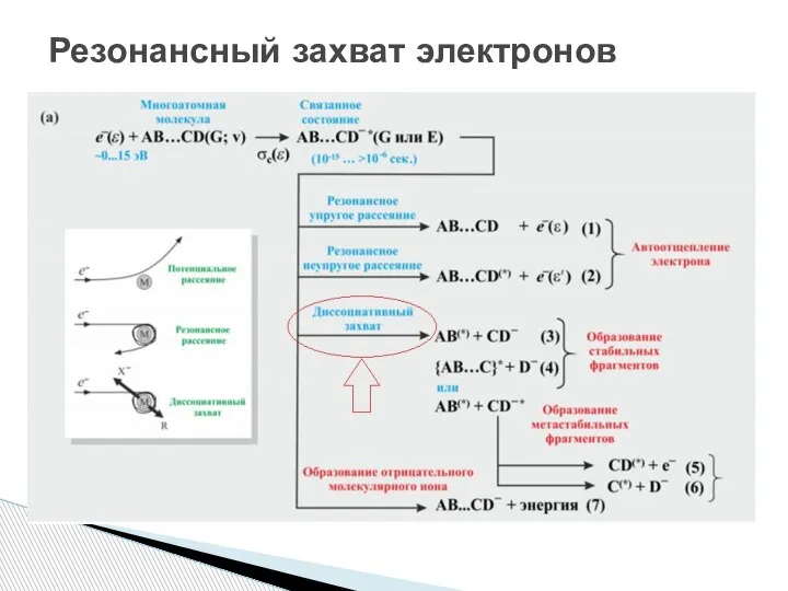 Резонансный захват электронов