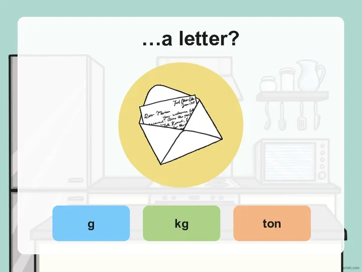 …a letter? g kg ton