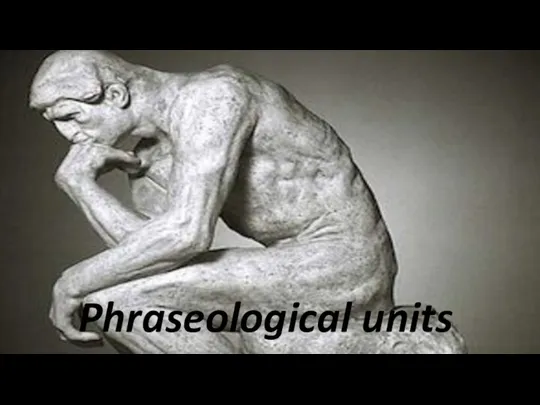Phraseological units