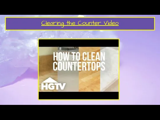 Clearing the Counter Video