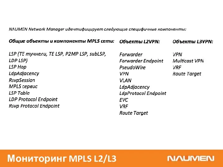 Мониторинг MPLS L2/L3