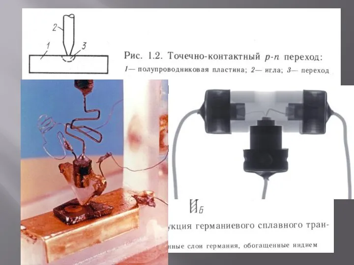 «Транзистрон» на просвет в рентгене 1949-1950 гг