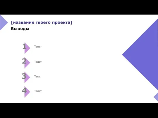 Текст Текст Текст Текст Выводы [название твоего проекта]