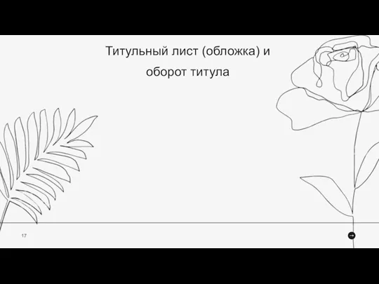 17 Титульный лист (обложка) и оборот титула