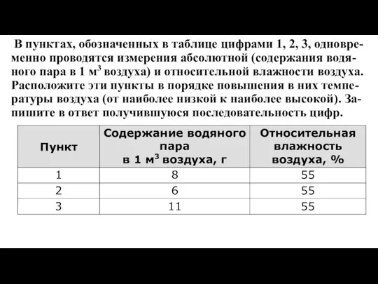 В пунктах, обозначенных в таблице цифрами 1, 2, 3, одновре- менно проводятся