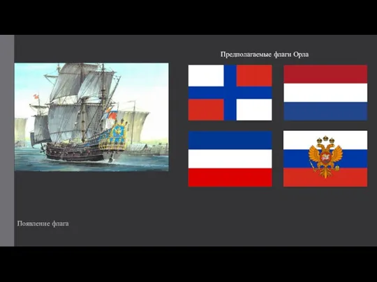 Появление флага Предполагаемые флаги Орла
