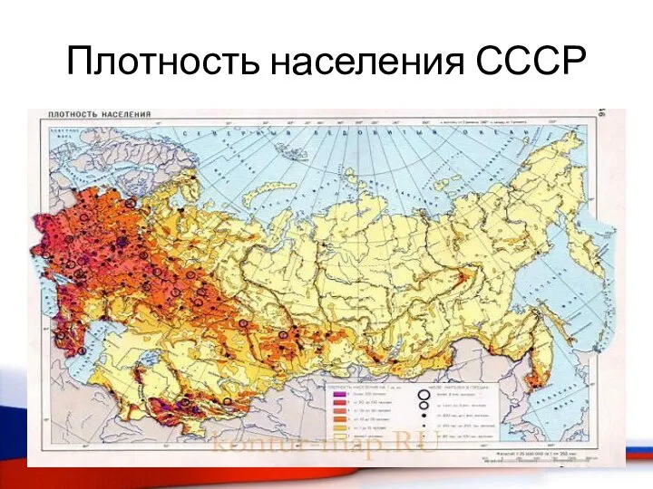 Плотность населения СССР