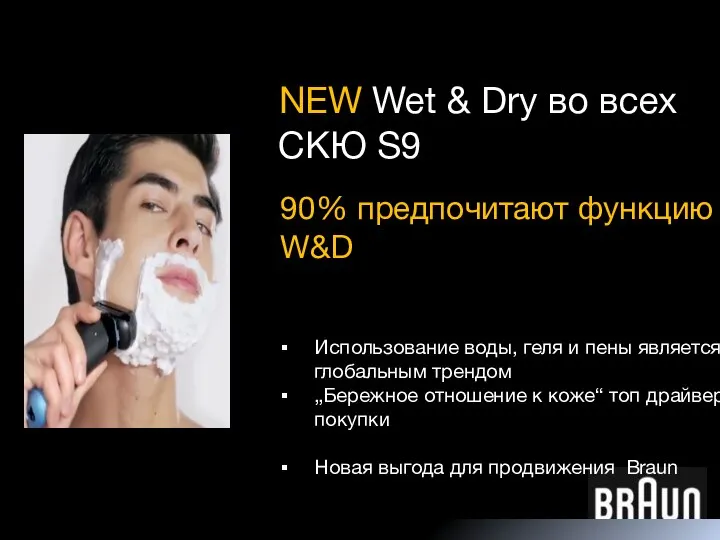 NEW Wet & Dry во всех СКЮ S9 Использование воды, геля и