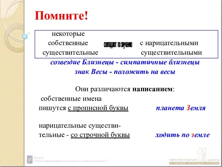 Помните! некоторые собственные с нарицательными существительные существительными созвездие Близнецы - симпатичные близнецы