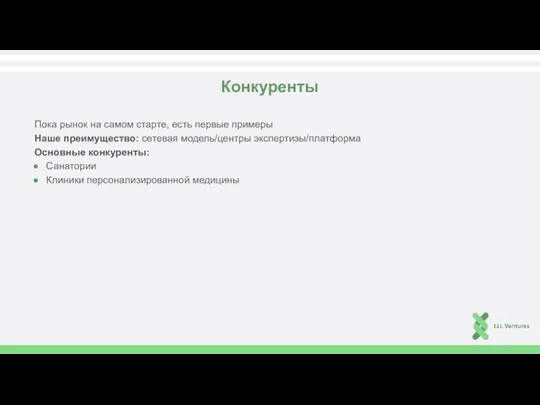 Конкуренты Пока рынок на самом старте, есть первые примеры Наше преимущество: сетевая