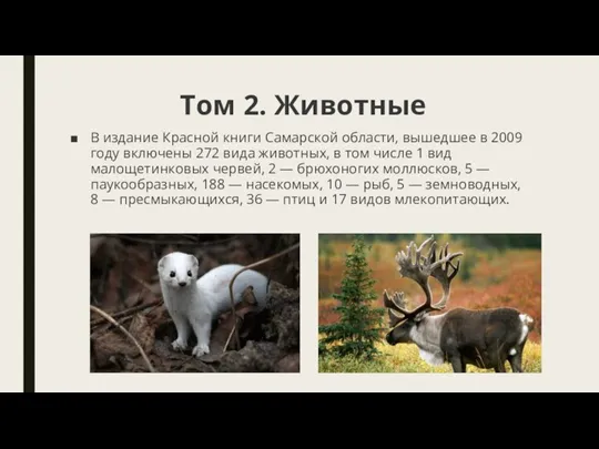 Том 2. Животные В издание Красной книги Самарской области, вышедшее в 2009