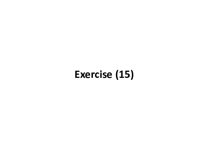 Exercise (15)
