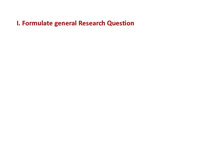 I. Formulate general Research Question Does pregnancy have significant effect on mean Hb%?