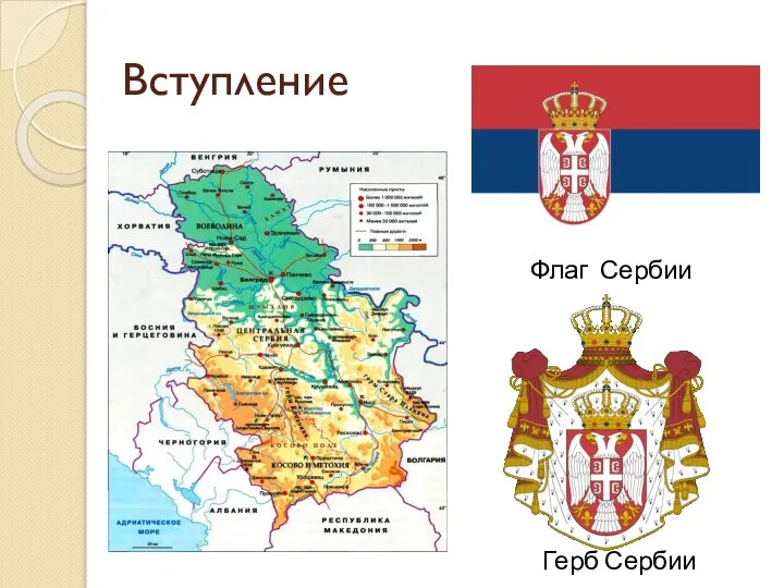 Вступление Флаг Сербии Герб Сербии