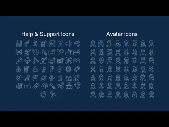 Help & Support Icons Avatar Icons