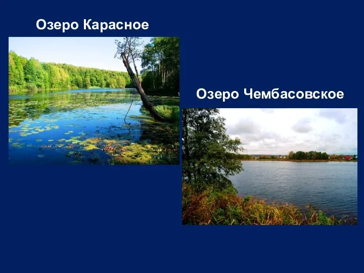 Озеро Карасное Озеро Чембасовское