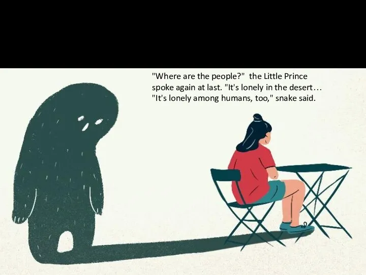 Problem of loneliness "Where are the people?" the Little Prince spoke again