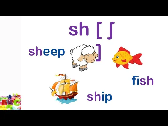 sh sheep ship fish [ ʃ ]