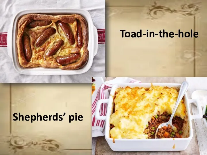 Shepherds’ pie Toad-in-the-hole
