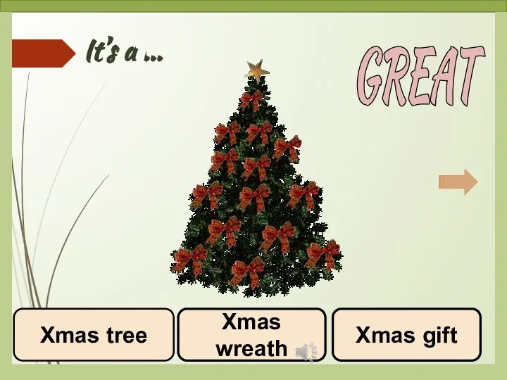 It’s a … Xmas wreath Xmas tree Xmas gift GREAT