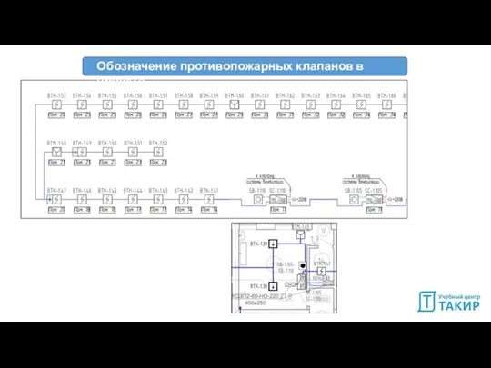 Обозначение противопожарных клапанов в проекте