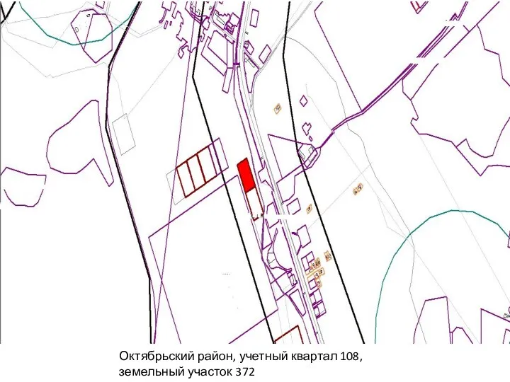 Октябрьский район, учетный квартал 108, земельный участок 372