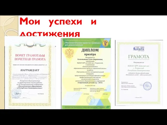 Мои успехи и достижения