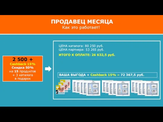 ЦЕНА каталога: 80 250 руб. ЦЕНА партнера: 53 265 руб. ИТОГО К