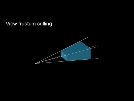 View frustum culling