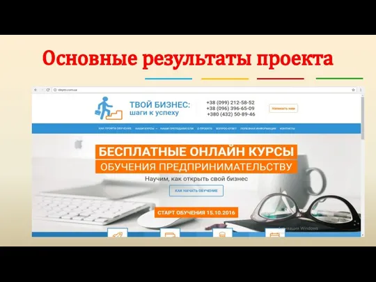 Основные результаты проекта