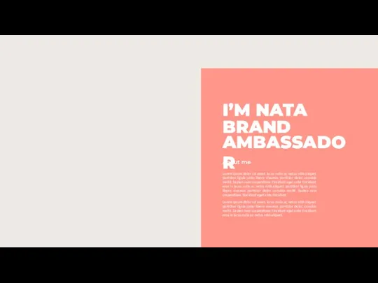 AMBASSADOR BRAND Lorem ipsum dolor sit amet, lacus nulla ac netus nibh