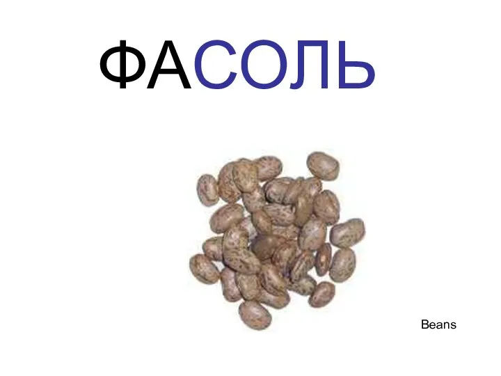ФАСОЛЬ Beans Фасоль beans